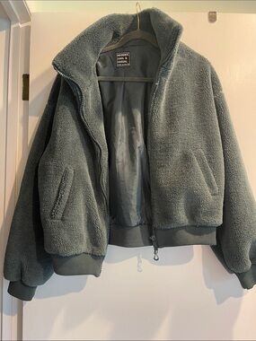 HOODIES Cool & Casual Fleece Jacket in Charcoal